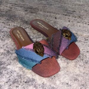 Kurt Geiger Women's Multicolor Denim Mules